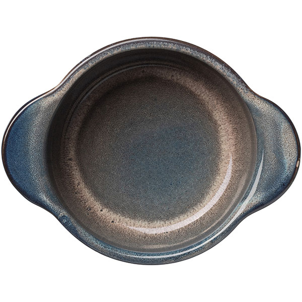 Чашка бульонная «Пати»;фарфор;300мл;D=11,5см;серый,синий