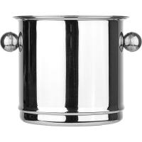 Ведро для шампанского;сталь нерж.;4,4л;D=24,5/17,5,H=18,B=20см;металлич.