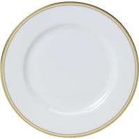 Тарелка «Беништ Голд»;кост.фарф.;D=16,8см;белый,золотой
