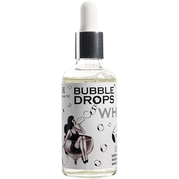 Пенообразователь пищевой «Bubble Drops White» Bubble Drops;стекло;50мл;D=37,H=92мм