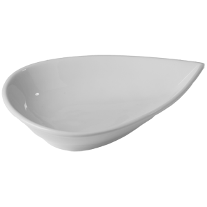 Салатник «Бистро» капля;фарфор;300мл;D=200,H=46,L=200,B=120мм;белый