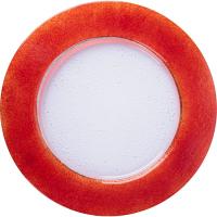 Блюдо сервировочное «Бэнд»;стекло;D=320,H=15мм;прозр.,красный