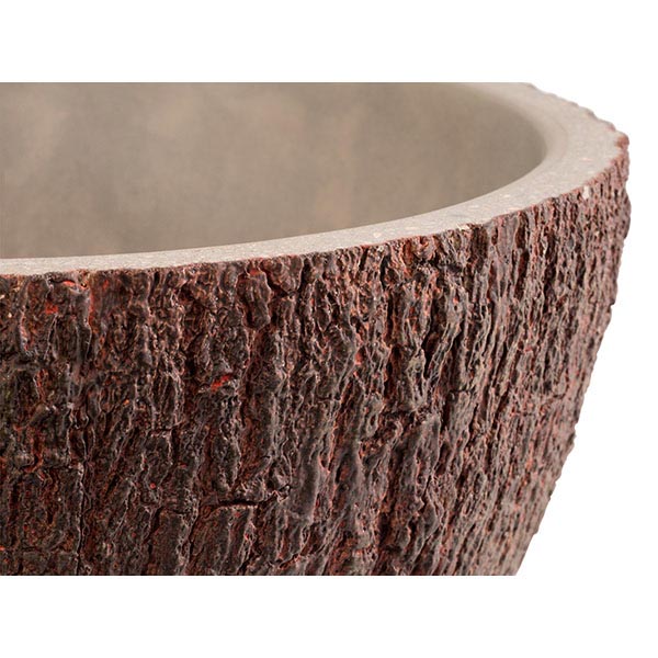 Салатник «Кокос»;бетон;1л;D=180,H=95мм;коричнев.,бежев.