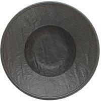 Блюдо для комплимента «Вулкания»;фарфор;D=10см;черный