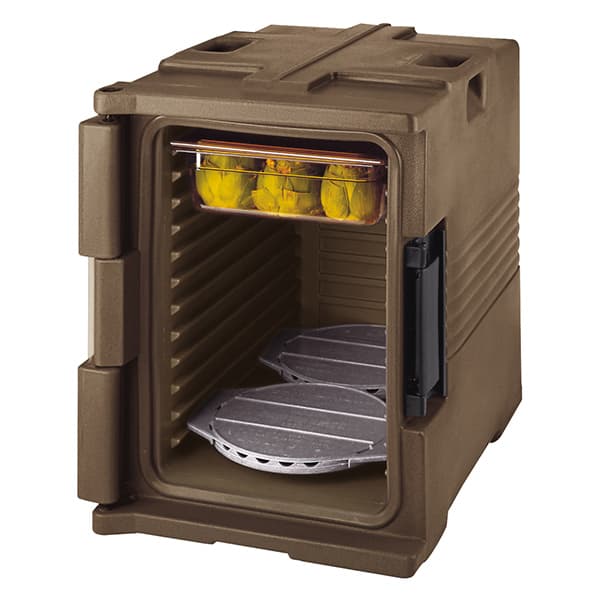 Термоконтейнер с фронтальной загрузкой для гастроемкостей 1/1;пластик;,H=62,L=62,B=42,5см;тем.корич.