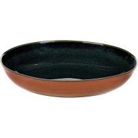 Блюдо глубокое;керамика;D=175,H=30мм;синий,коричнев.