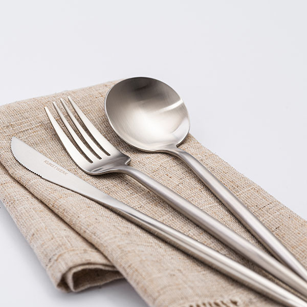 Ложка чайная «Стил Сильвер Мэтт»;сталь нерж.;,L=13,B=3см;серебрист.