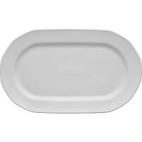 Блюдо «Меркури» овальное;фарфор;,L=34см;белый
