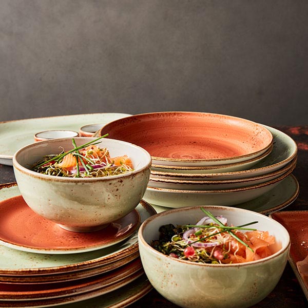 Салатник «Крафт Грин»;фарфор;0,65л;D=205,H=40мм;зелен.