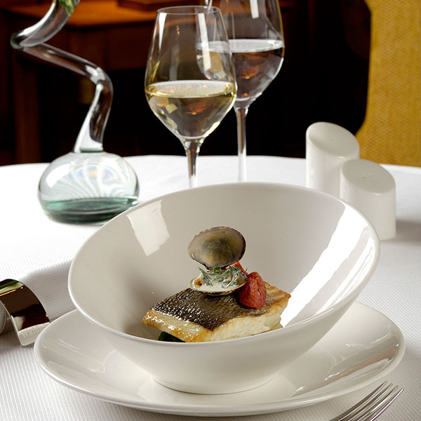 Салатник «Монако Вайт»;фарфор;1л;D=25,5,H=12см;белый