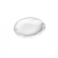 Тарелка «Рока»;фарфор;D=17см;белый,матовый