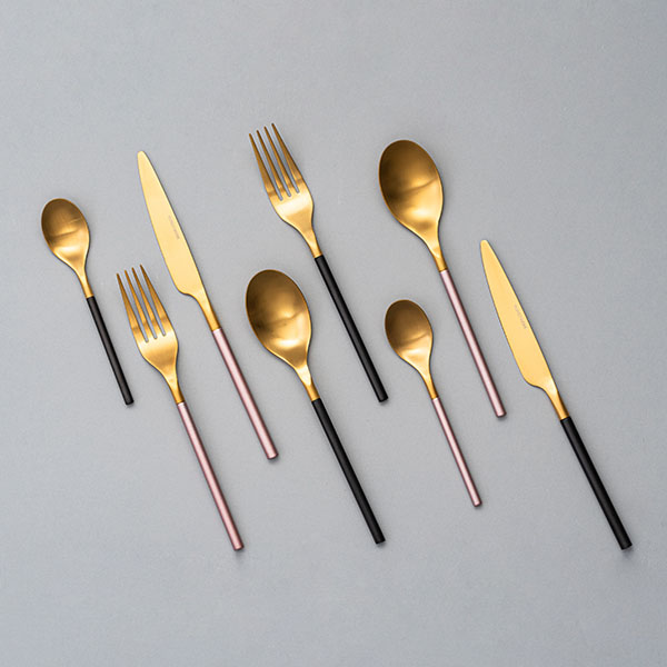 Ложка столовая «Дистрикт Блэк Голд Мэтт» матовый;сталь нерж.;,L=196,B=40мм;золотой,черный