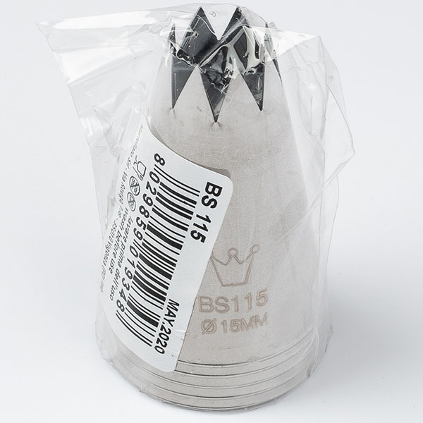 Насадка кондитерская «Открытая звезда»[5шт];сталь нерж.;D=35/15,H=55мм