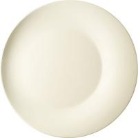 Тарелка «Силуэт» мелкая со смещенным центром;фарфор;D=28см;слон.кость