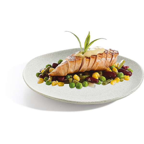 Тарелка «Рокалео Натюр» мелкая;фарфор;D=27,5см;серый