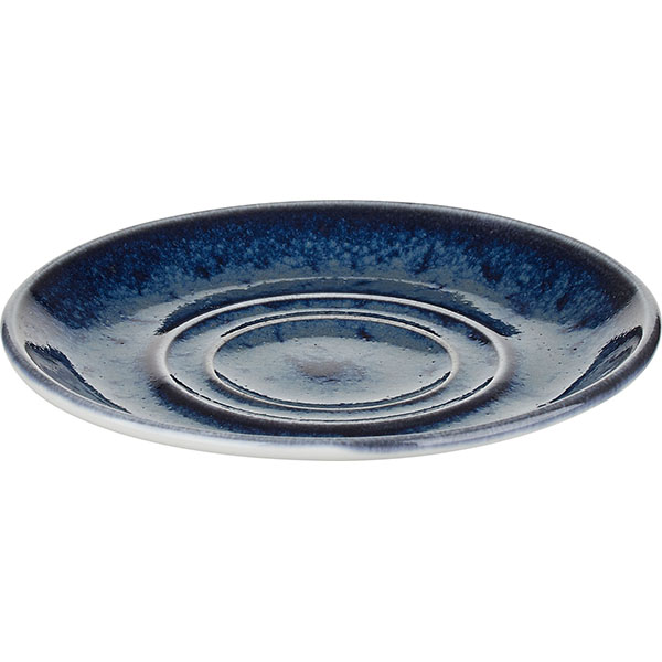Блюдце «Везувиус Ляпис»;фарфор;D=117/40мм;синий