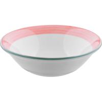 Салатник «Рио Пинк»;фарфор;0,515л;D=16,5см;белый,розов.