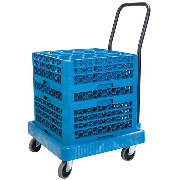 Тележка для кассет с ручкой;полипроп.;,H=20,3,L=57,2,B=57,2см;голуб.