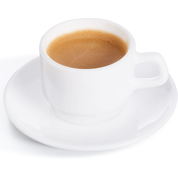 Блюдце «Ресторан»;стекло;D=110/35,H=15мм;белый