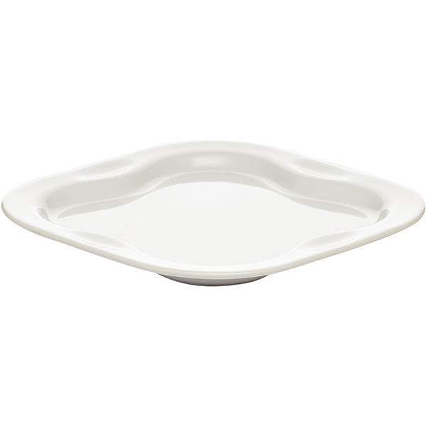 Тарелка квадратная;фарфор;,L=17,B=17см;белый