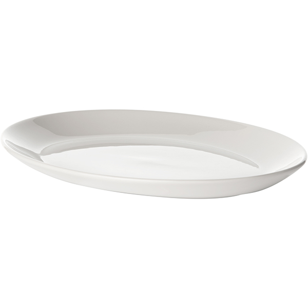 Блюдо «Симплисити» овальное;фарфор;,H=20,L=305,B=240мм;белый