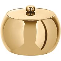 Емкость для льда с крышкой;сталь нерж.;D=12,H=10см;амбер