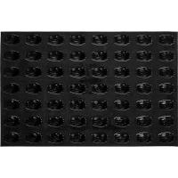 Форма кондитерская «Мадлен»[56шт];силикон,стеклопласт.;,L=52,B=35мм