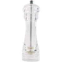 Мельница для соли/перца керамический механизм;акрил,сталь нерж.;D=6,H=21см;прозр.,серебрян.