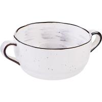 Чашка бульонная «Пастораль»;фарфор;270мл;D=105,H=50мм;серый