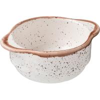 Чашка бульонная «Пунто Бьянка»;фарфор;300мл;D=11,5см;белый,черный