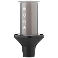 Аэропресс для кофе;пластик;240мл;D=16,2см;серый,черный