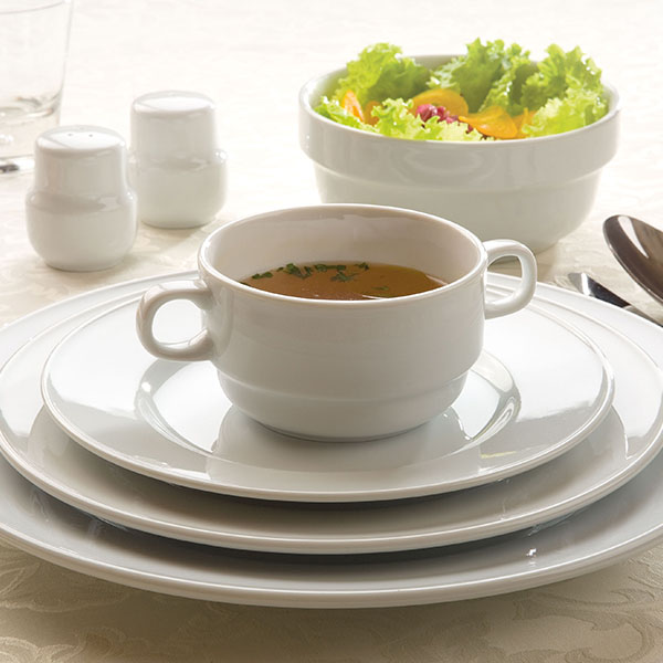 Тарелка «Акапулько» мелкая;фарфор;D=250,H=25мм;белый