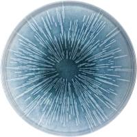 Тарелка «Нанокрем Блю» с бортом;фарфор;D=240,H=18мм;голуб.