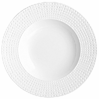 Тарелка «Сатиник»;фарфор;D=31,H=3см;белый