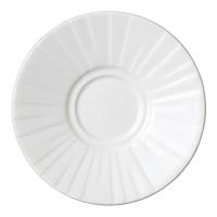 Блюдце «Алина»;фарфор;D=11,7см;белый