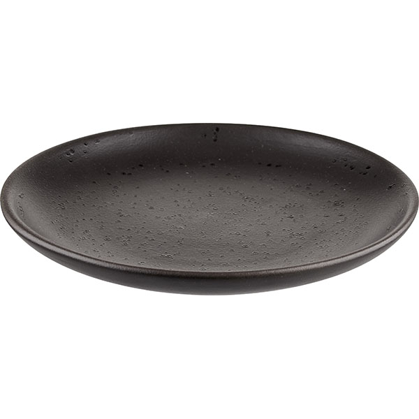 Тарелка «Оникс» плоская без полей;керамика;D=210,H=23мм;черный