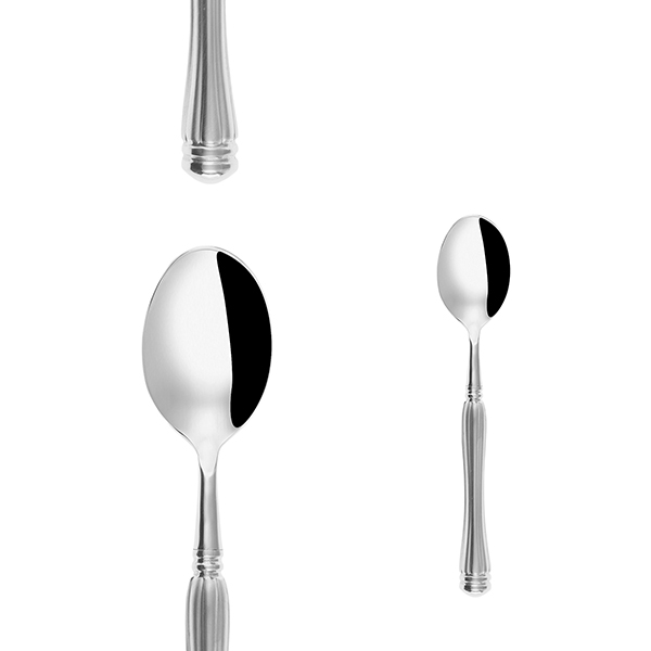 Ложка чайная «Адам»;хромоник. сталь;,L=15,4см;металлич.