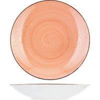 Тарелка глубокая «Опшенс Рустик Лобстер»;фарфор;D=24см;кораллов.