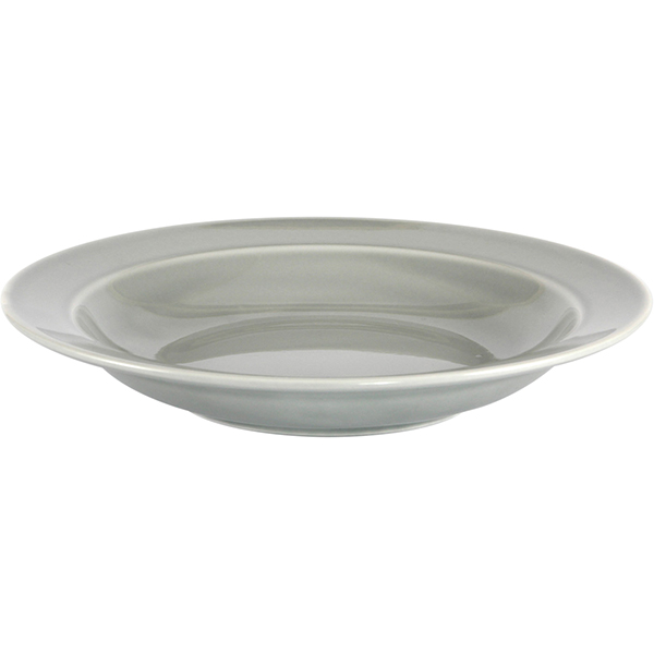 Тарелка глубокая «Акварель» Эстет;фарфор;D=22,H=6см;свет.-сер.