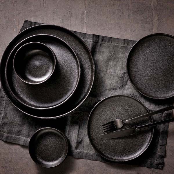 Салатник «Юниверс»;фарфор;D=11см;черный