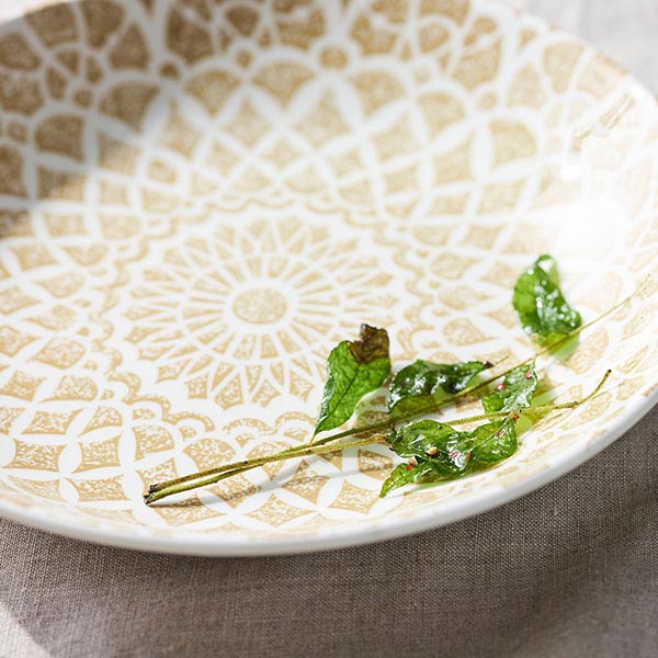 Салатник «Инк Номад»;фарфор;0,65л;D=205,H=40мм;бежев.