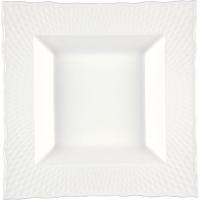 Тарелка глубокая «Онирос» квадратная;фарфор;,L=25,5,B=25,5см;белый