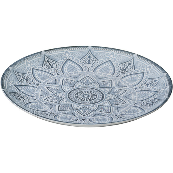 Тарелка «Вавилон»;фарфор;D=27см;белый,синий