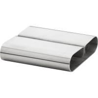 Подставка д/меню;сталь нерж.;,H=2,L=8,B=7см;металлич.