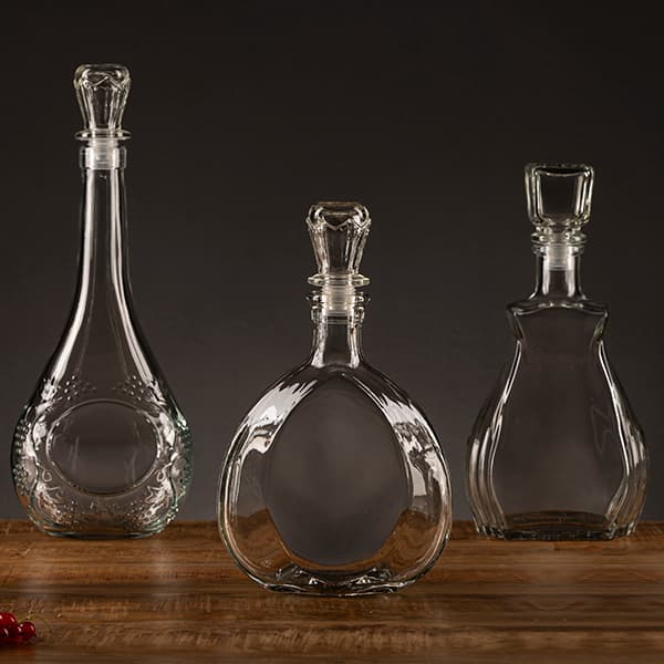 Штоф «Луи» с пробкой;стекло;0,5л;D=30,H=185,L=115,B=60мм;прозр.