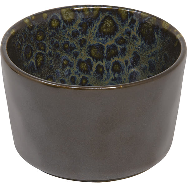 Емкость для закусок «Фобос»;керамика;250мл;D=95,H=60мм;черный,синий