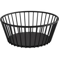 Корзина для хлеба;металл;D=17,H=7см;черный