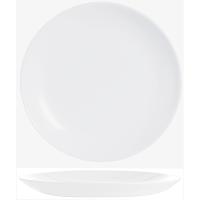 Тарелка «Эволюшнс Уайт» мелкая;стекло;D=190,H=17мм;белый