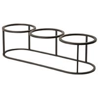 Подставка фуршетная (на 3 емкости);сталь;,H=18,L=66,2,B=21,8см;черный