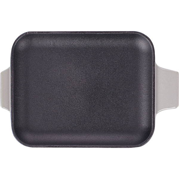 Сковорода д/подачи прямоуг.;чугун;,H=2,L=16,B=13см;серый,черный